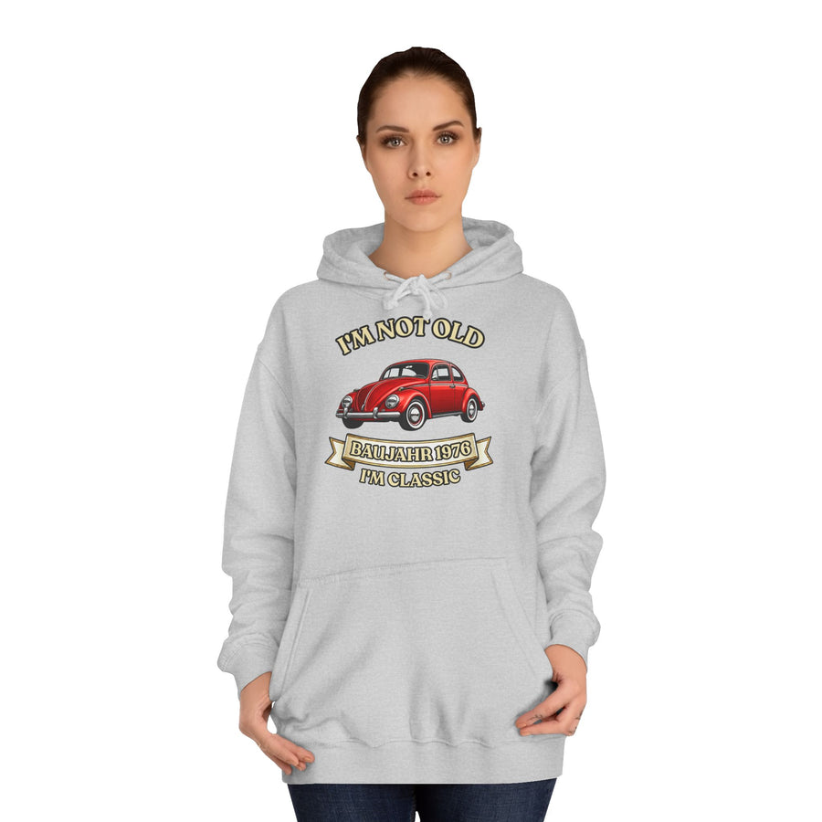 Born in 1976 Hoodie – 50th Birthday Gift | VW Beetle