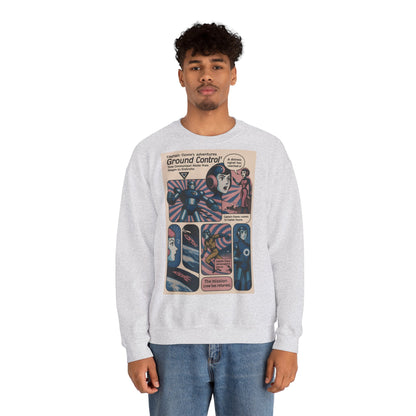 Sweatshirt – Retro Space Comic Sweatshirt – Captain Ozone „Ground Control“ Edition | True Insights Design mit Humor