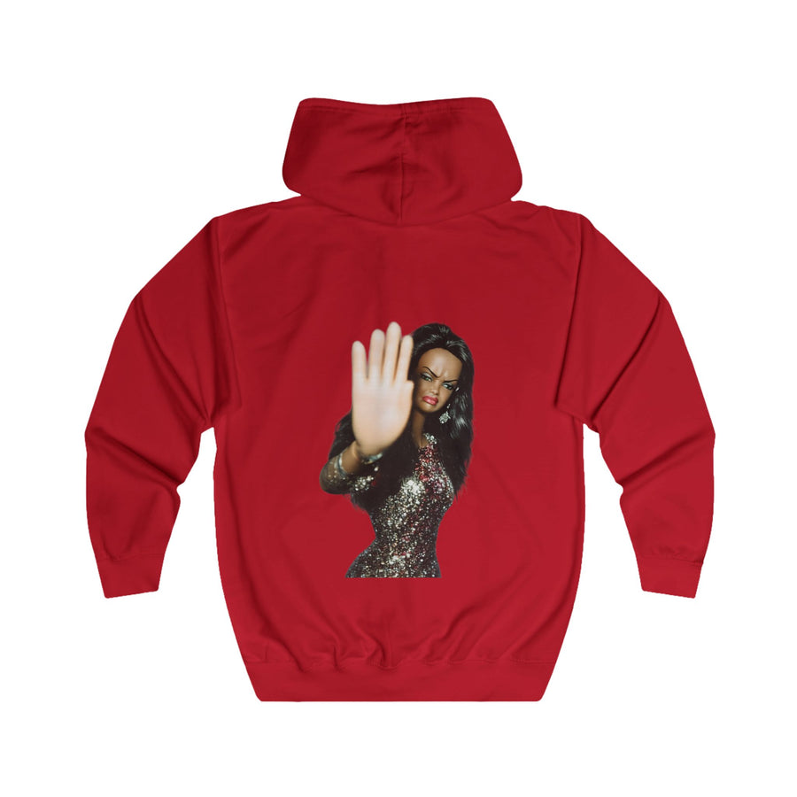 Sweat zippé Talk to the Hand – motif humoristique à message pour femme