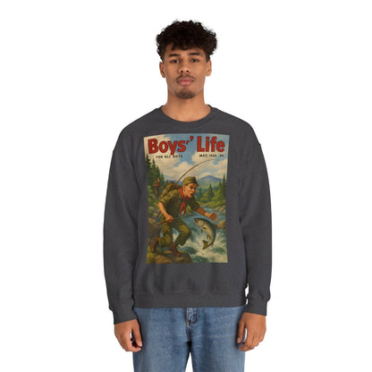 Vintage Motiv – Vintage „Boys’ Life“ Sweatshirt – Retro Pfadfinder-Motiv von 1950 | True Insights Design mit Humor