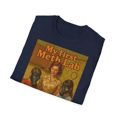 Retro My First Meth Lab T-Shirt - Family Cooking – Freches Satire-Design für mutige Statements | True Insights