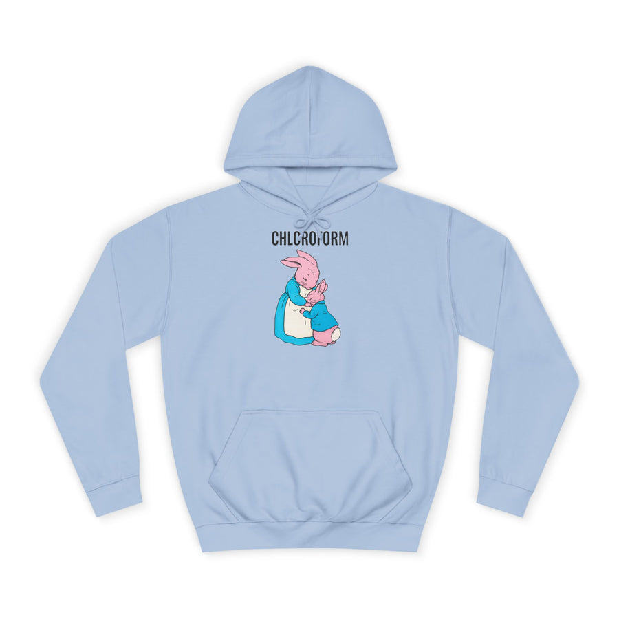 CHLOROFORM Konijn Hoodie – Zwarte humor met konijntjes-motief