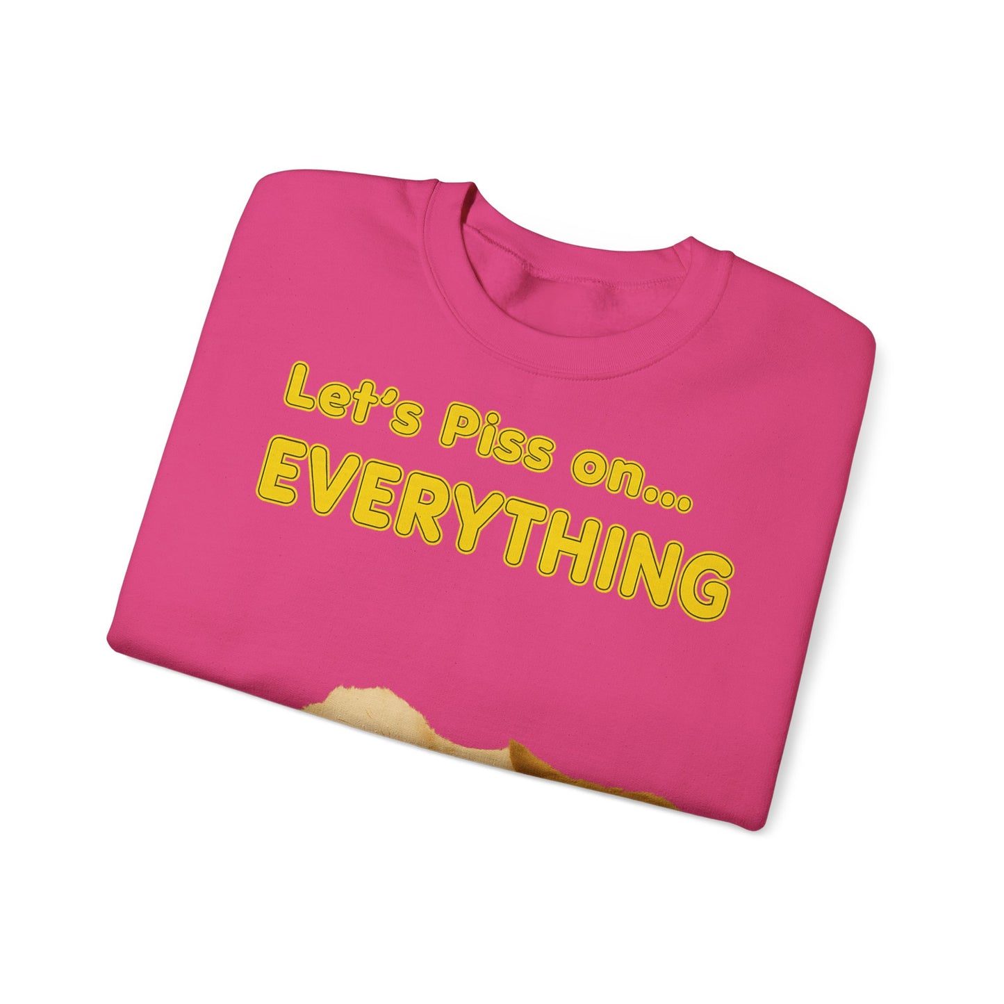 Vintage Motiv – Let’s Piss on Everything – Satirisches Sweatshirt mit Hund & Katze | True Insights Design mit Humor
