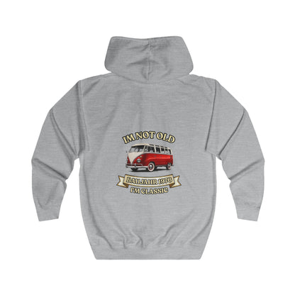 I'm Not Old I'm Classic Baujahr 1976 Zip Hoodie – Retro Bus 50. Geburtstag Geschenk Jahrgang 1976
