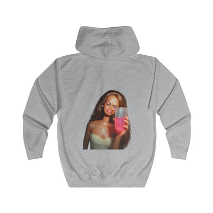 Doll Meme Barbicore Zip Hoodie – Lustiger Funny Meme Hoodie mit Doll Print für Frauen & Partyfans