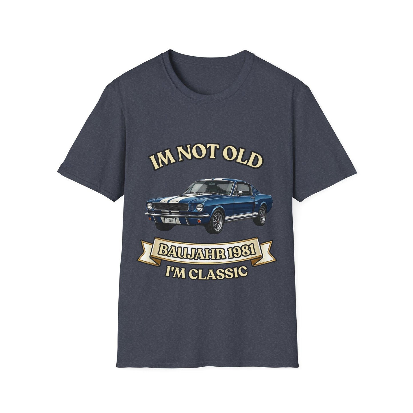 Jahrgang 1981 T-Shirt Oldtimer I'm Not Old I'm Classic  Geschenk zum 45. Geburtstag Mann Retro Kultauto Klassiker Vintage Auto True Insights