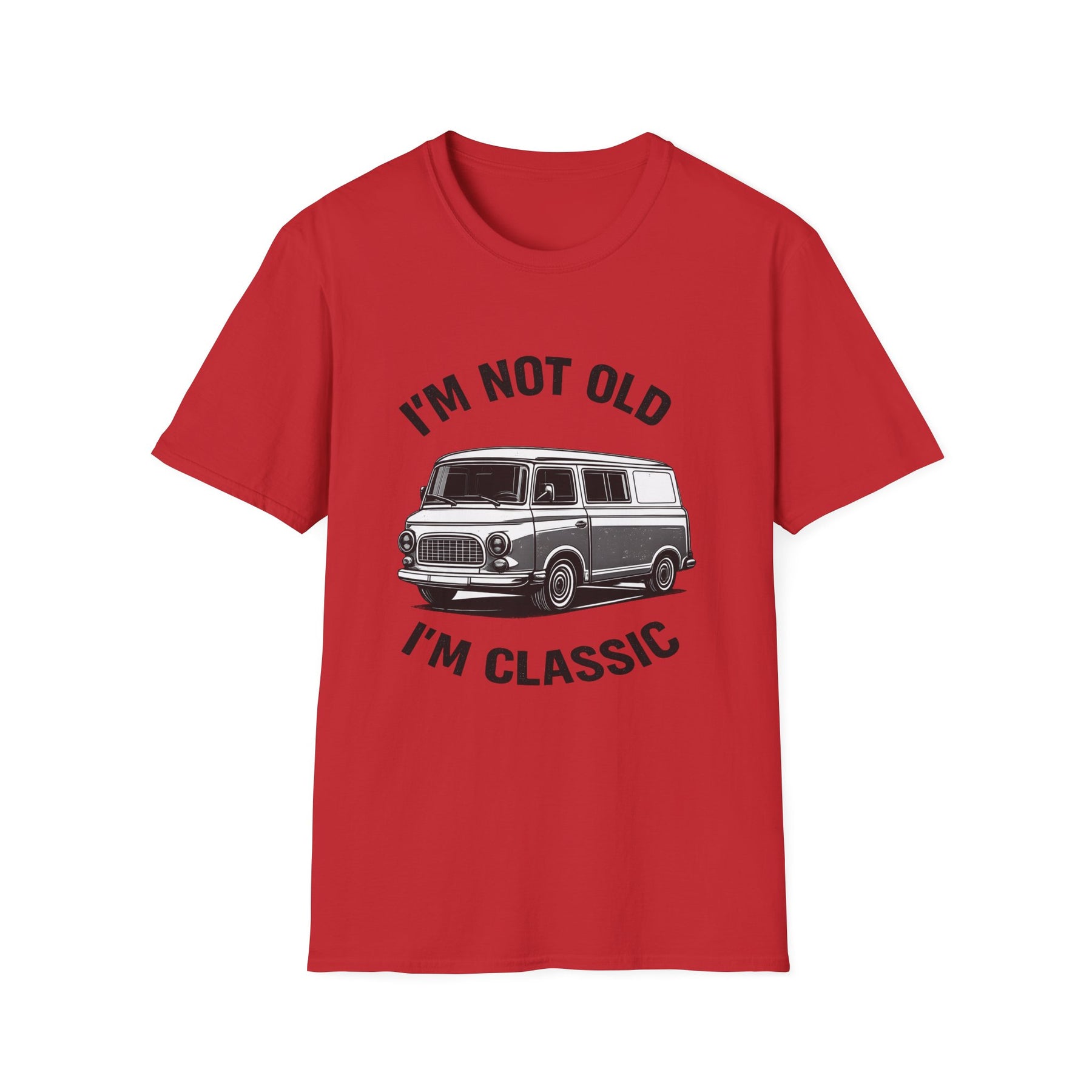 True Insights T-Shirt Barkas 100 Classic Van DDR Spruch Im Not Old Im Classic in Rot