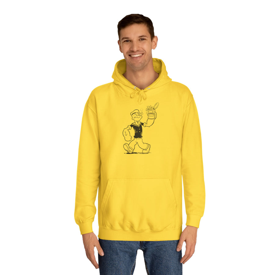 True Insights Hoodie Popeye Spinat Dose Kult Kapuzenpullover im lässigen Retro Cartoon Outfit