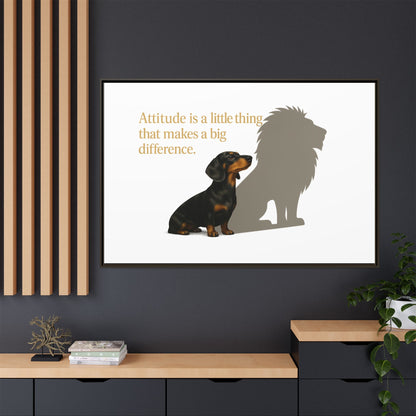 Inspirierendes Wandmotiv mit klarer Botschaft – ruhig, positiv und ideal für moderne Wohnräume.