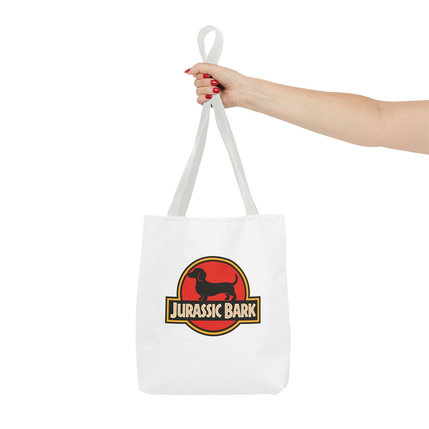 Jurassic Bark Tote Bag – Dackel Parodie Stofftasche für Hundeliebhaber & Dackelbesitzer, lustiges Geschenk