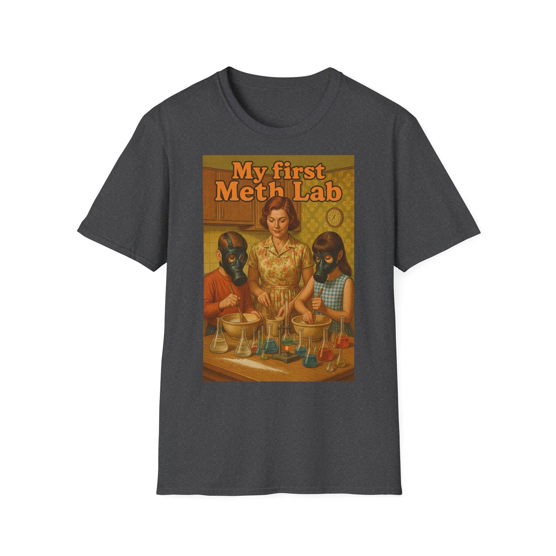 Retro My First Meth Lab T-Shirt - Family Cooking – Freches Satire-Design für mutige Statements | True Insights