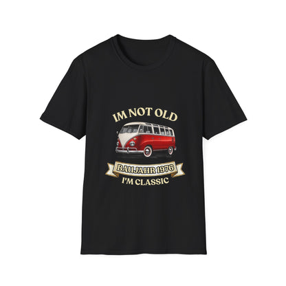 Baujahr 1976 T-Shirt zum 50. Geburtstag – I'm Not Old I'm Classic – Retro Bus Vintage Geschenk Unisex