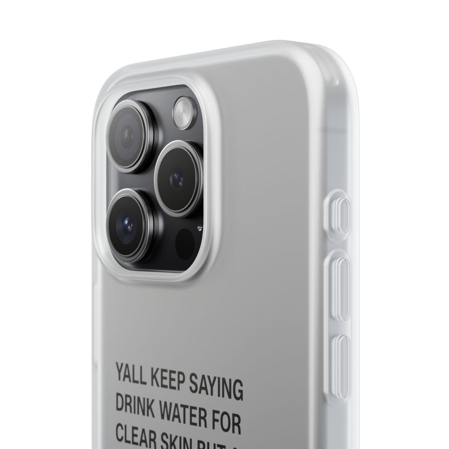 Coque de téléphone mème « Soins de la peau » – « Je ne fais que pisser ! » | Prendre soin de soi avec humour