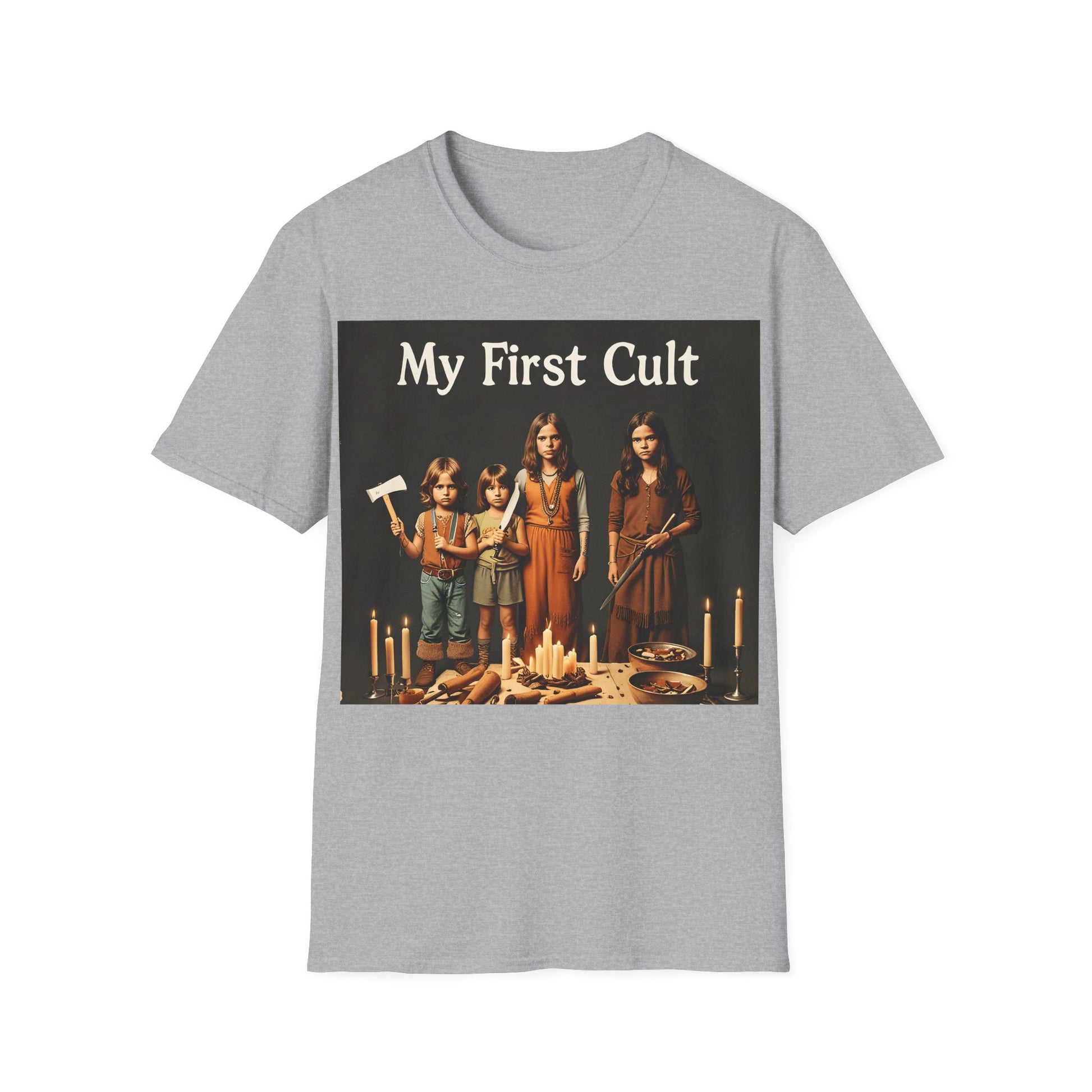 Cult Statement Tee - My First Cult T-Shirt – Freches Satire-Design für mutige Statements | True Insights