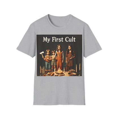 Cult Statement Tee - My First Cult T-Shirt – Freches Satire-Design für mutige Statements | True Insights