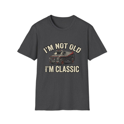 True Insights T-Shirt I'm Not Old I'm Classic Retro Van Motiv in Dark Heather