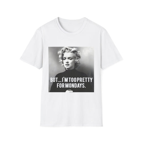 Vintage Damen T-Shirt – Too Pretty for Mondays – Retro Design