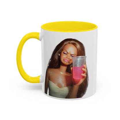 Doll Meme Barbicore Tasse | Lustiger Puppen Pink Drink Kaffeebecher | Meme Geschenk für Frauen & Beste Freundin