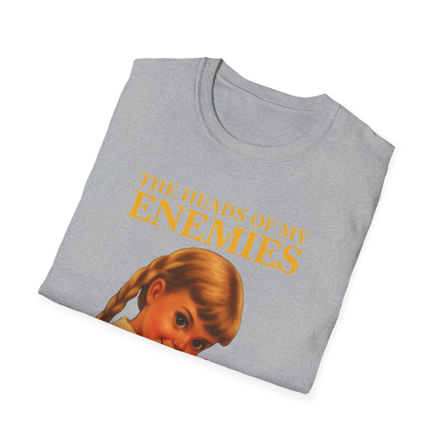 T-shirt satirique The Heads of My Enemies - Humour noir design rétro