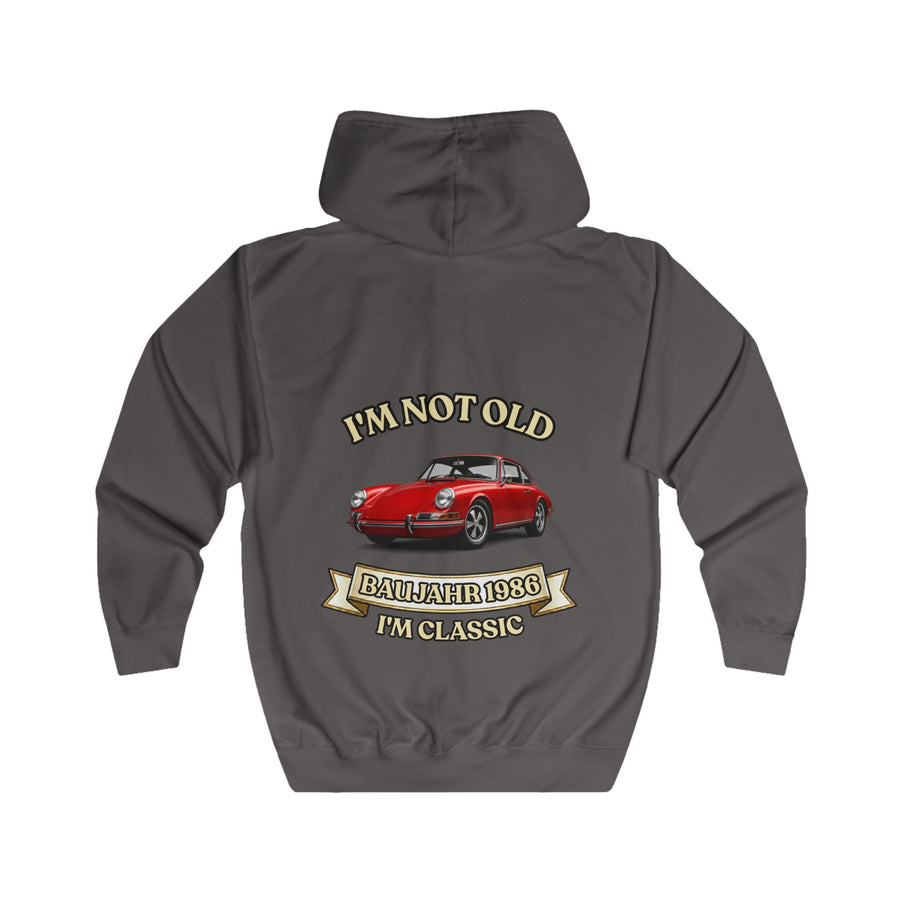 Geschenk zum 40. Geburtstag – Zip-Hoodie Jahrgang 1986 Porsche 911