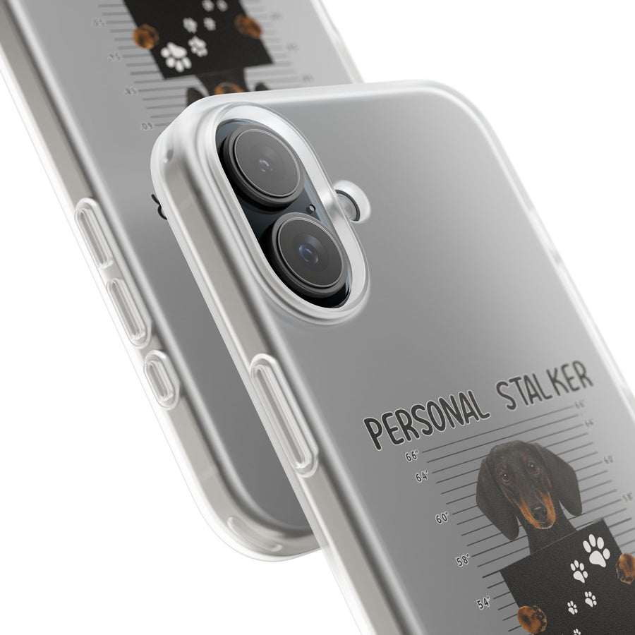 True Insights Handyhülle Dackel Personal Stalker Design, humorvolles Detail für Smartphone-Nutzer