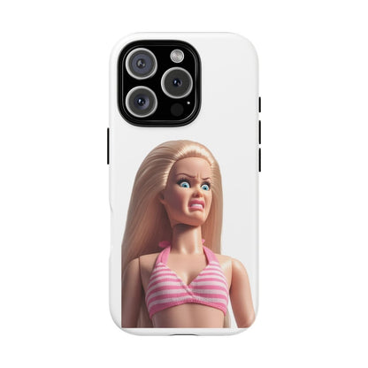 Shocking Face Doll | Funny Pink Doll Phone Case
