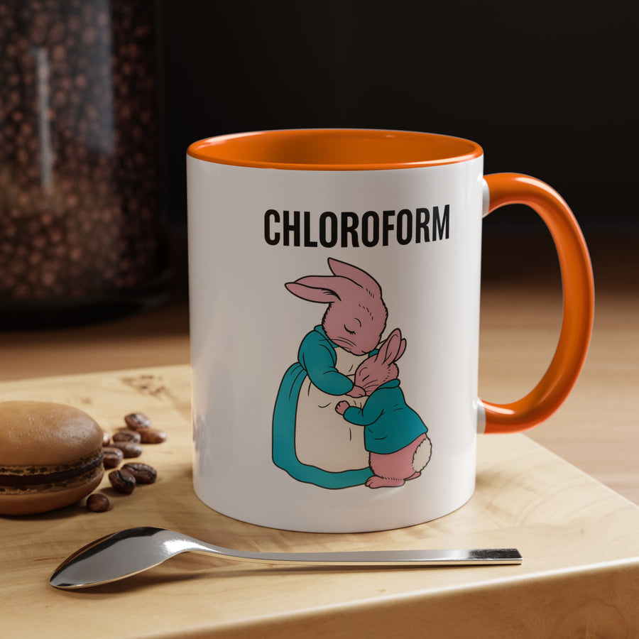 CHLOROFORM Mug Lapins - Mug humour noir, cadeau drôle pour fans de sarcasme