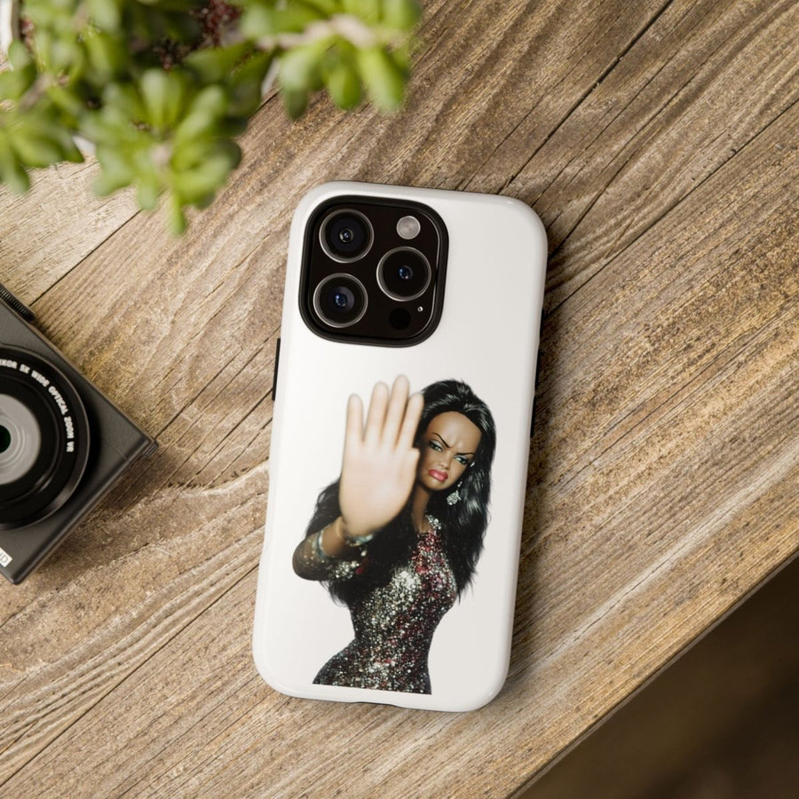 Coque de téléphone humoristique Talk to the Hand Doll – Coque effrontée pour iPhone & Samsung