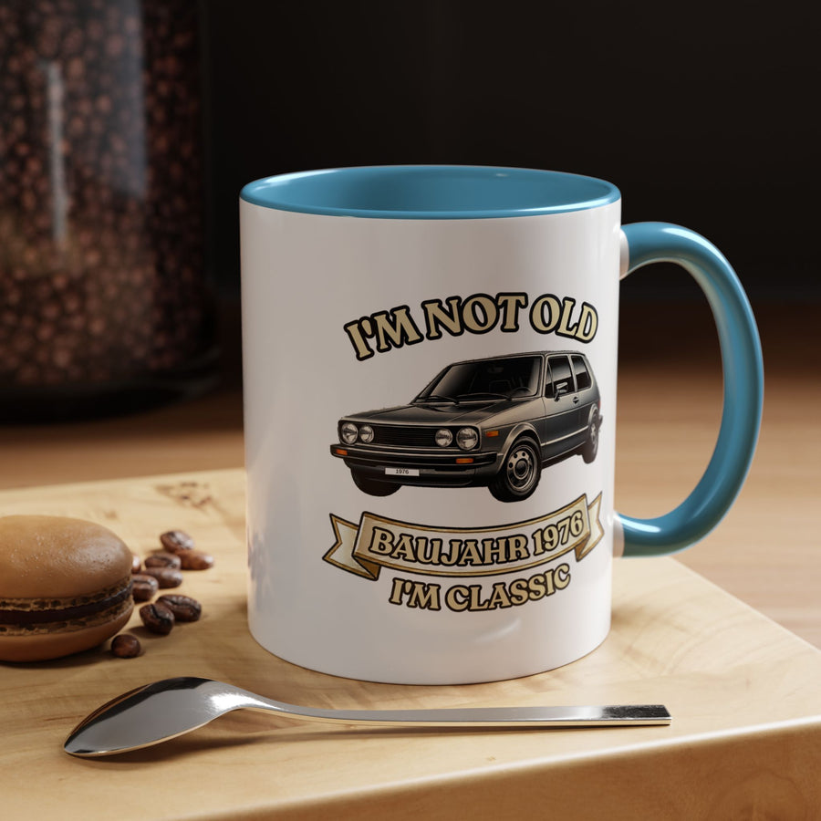 Born in 1976 Mug – 50th Birthday Gift | Classic Car