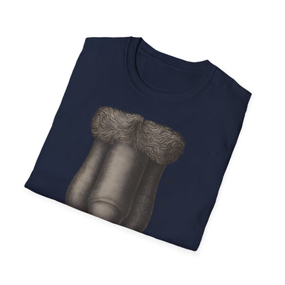 T-Shirt: „Fig. 87 – Die männlichen äußeren Geschlechtsorgane“ – Freches Satire-Design für mutige Statements | True Insights