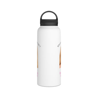 Lustige Blonde Puppe Trinkflasche - In My Dreams I Don't Work - Isolierte Edelstahl Wasserflasche mit Griff-Deckel für Faulpelze & Humor-Fans