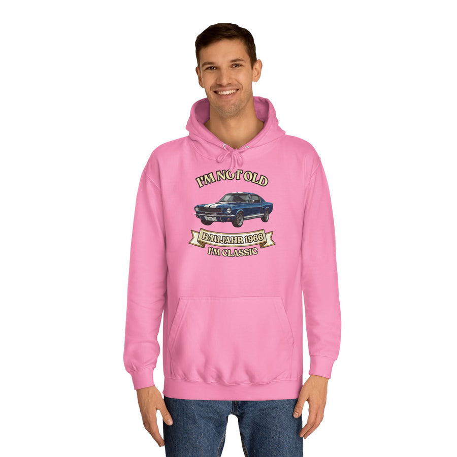 Geschenk zum 60. Geburtstag – Hoodie Jahrgang 1966 Muscle Car