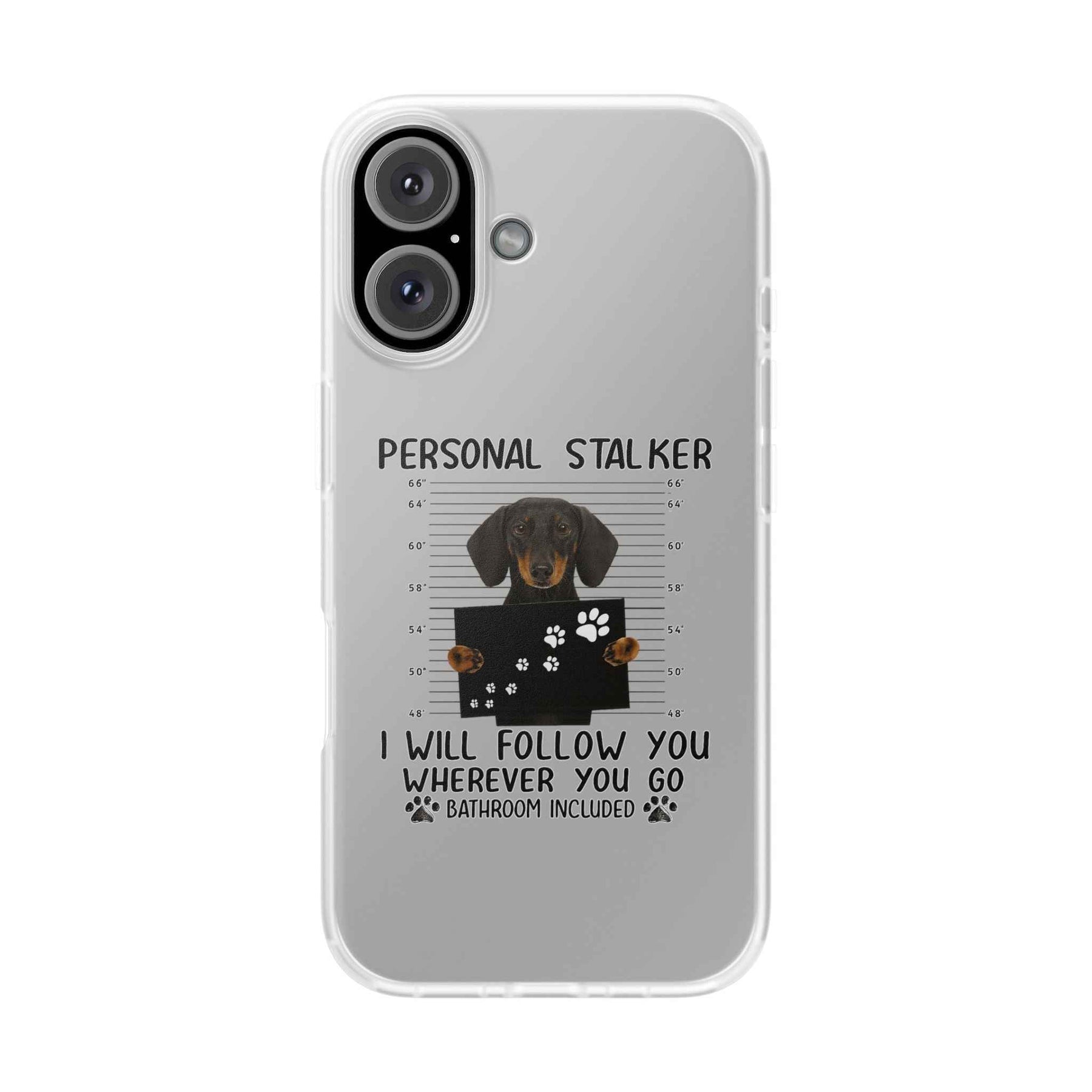 Dachshund Phone Case - Personal Stalker Design, Dog Lover Gift, Funny Pet Accessory, Cute Dog Case, Animal Lover Phone Cover