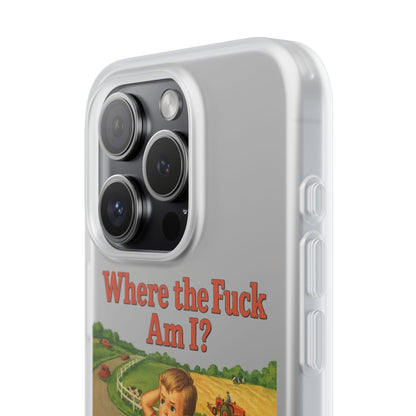 Where the Fuck Am I? Handyhülle – Retro-Meme Look mit maximaler Verwirrung-Phone Case-True Insights