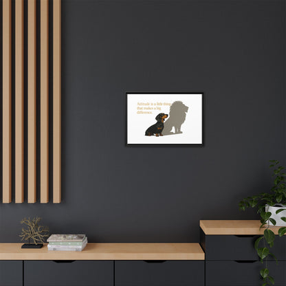 Inspirierendes Wandmotiv mit klarer Botschaft – ruhig, positiv und ideal für moderne Wohnräume.