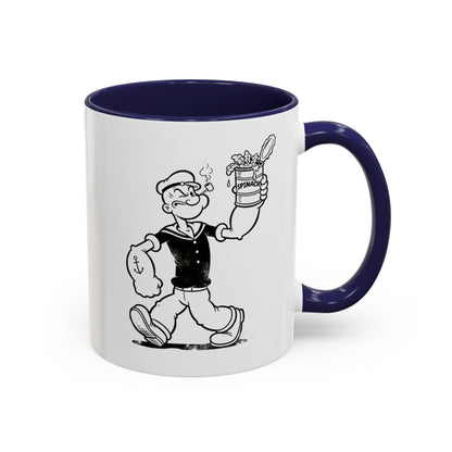 Popeye Spinat Dose Tasse – Comic Kult Kaffeebecher für Fans von Retro-Cartoons & starkem Kaffeegenuss