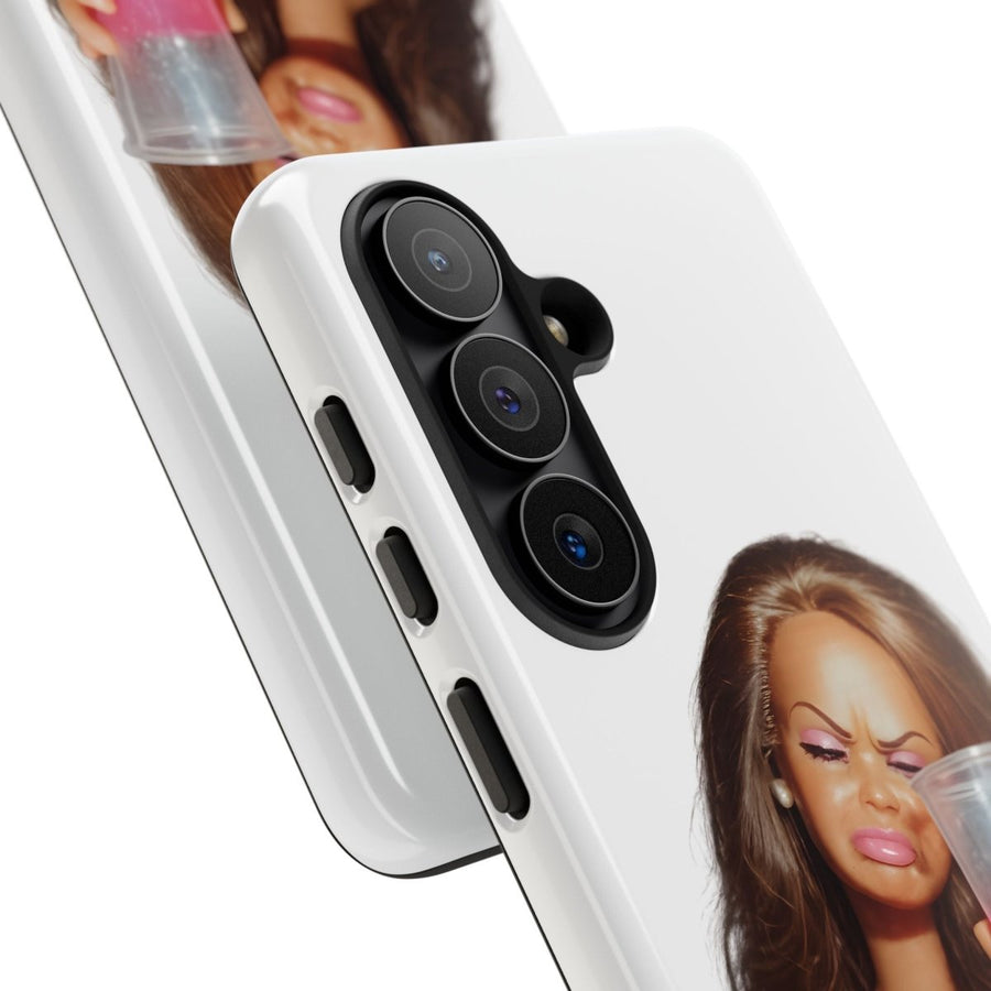 Handyhülle Pink Drink Doll – Lustiges Barbie-Meme für iPhone & Samsung