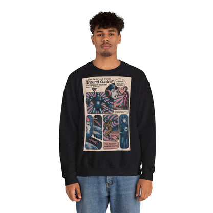 Sweatshirt – Retro Space Comic Sweatshirt – Captain Ozone „Ground Control“ Edition | True Insights Design mit Humor