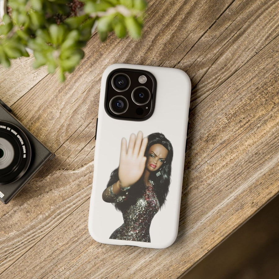 Coque de téléphone humoristique Talk to the Hand Doll – Coque effrontée pour iPhone & Samsung