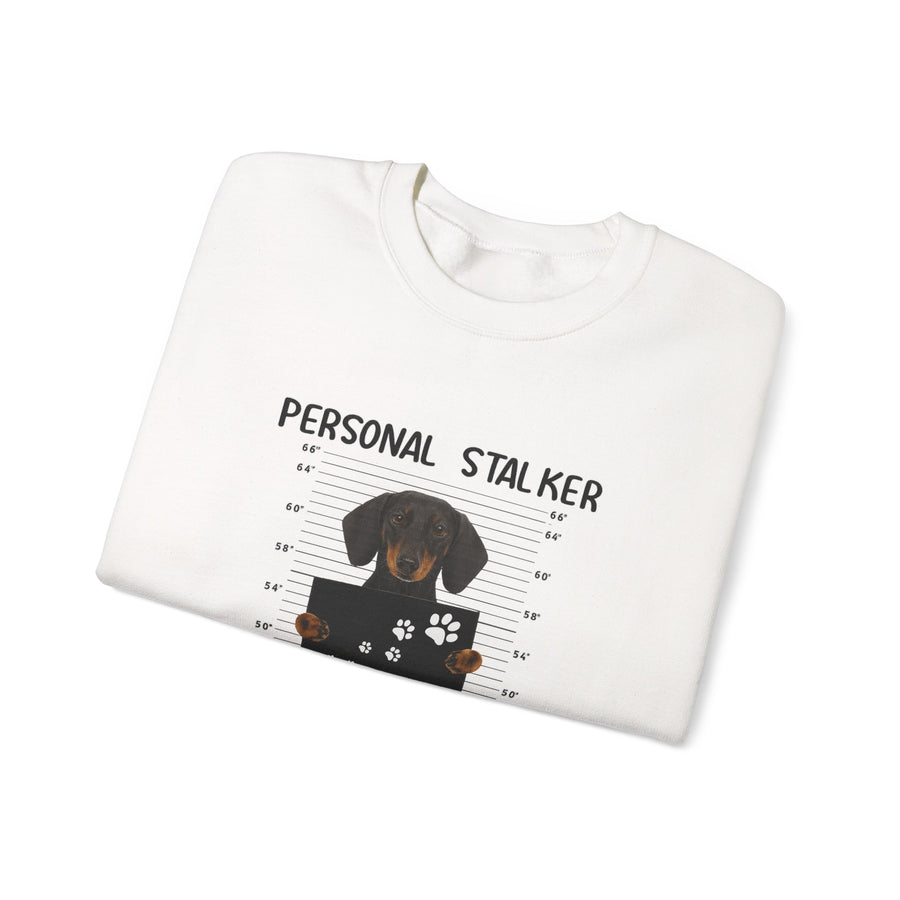 True Insights Dackel Personal Stalker Sweatshirt – Lustiges Dackel-Motiv – I Will Follow You