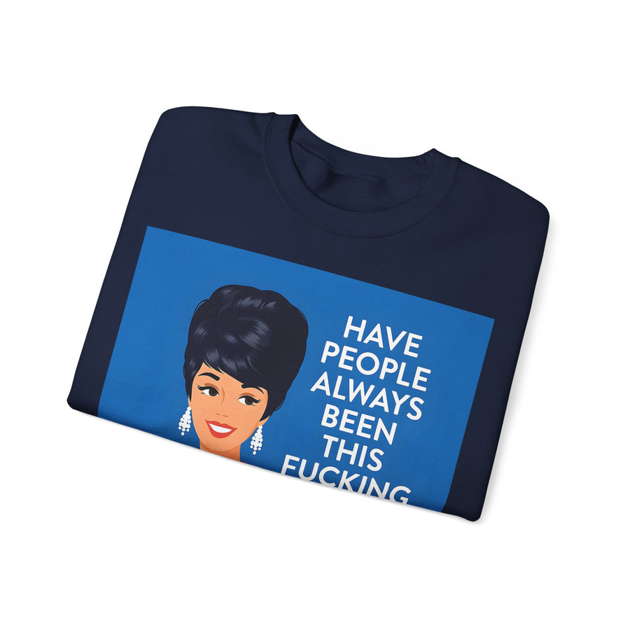 Have People Always Been This Stupid? Sweatshirt – Retro-Pop-Art-Motiv mit Martini