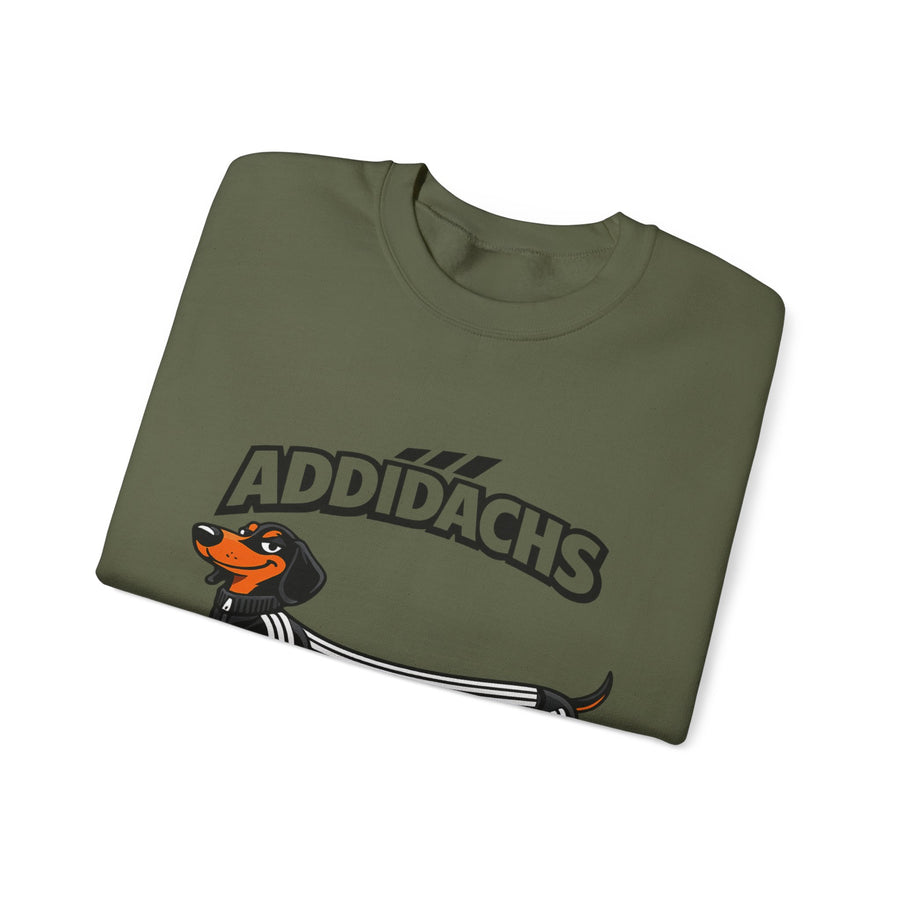 Sweat teckel humoristique 'ADDIDACHS' – Motif drôle pour fans de teckels & de sport