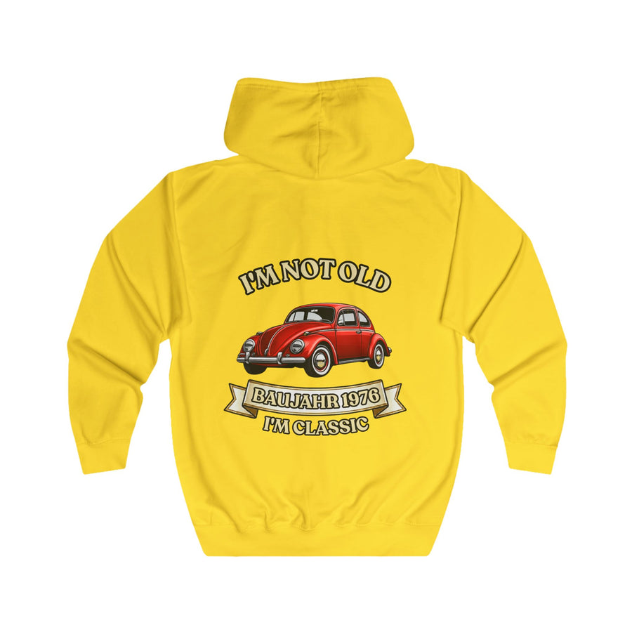 Born in 1976 Zip Hoodie – 50th Birthday Gift | VW Beetle