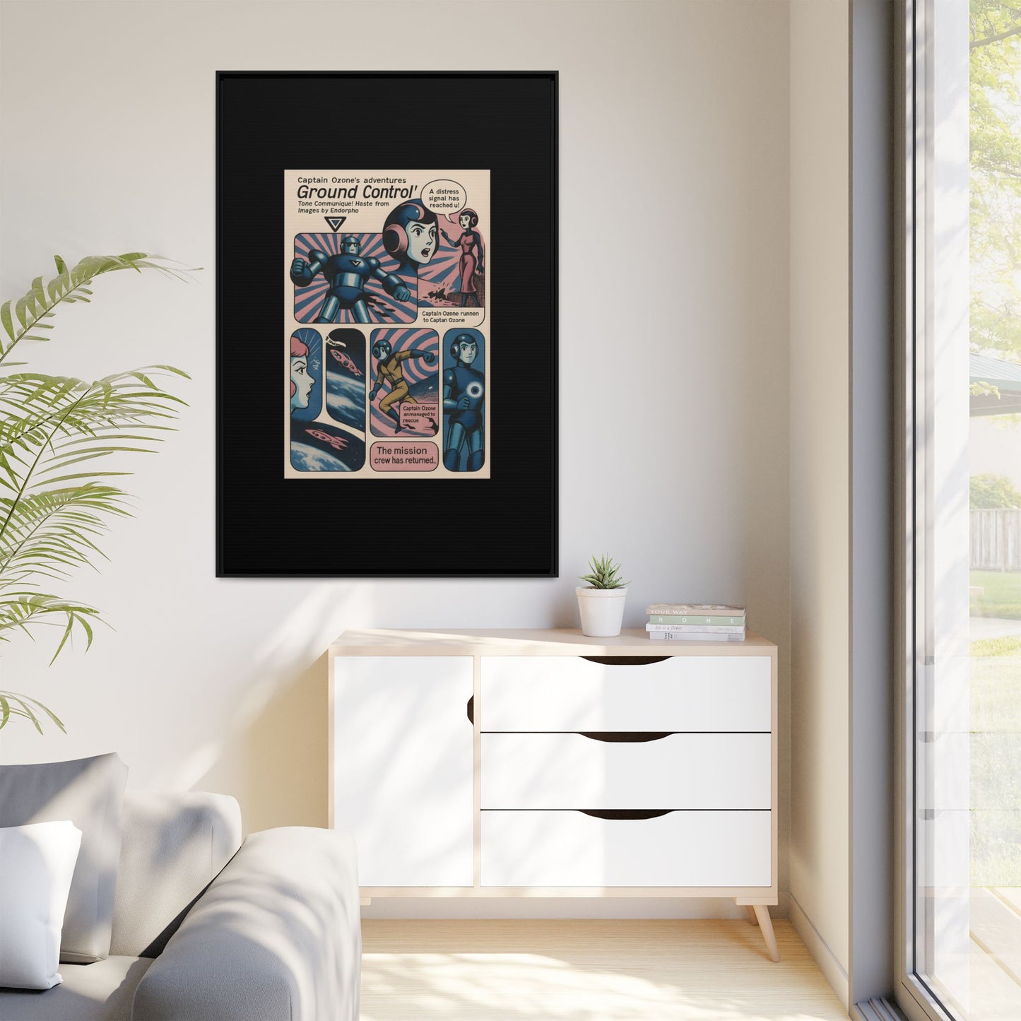 Captain Ozone – Retro Art Canvas