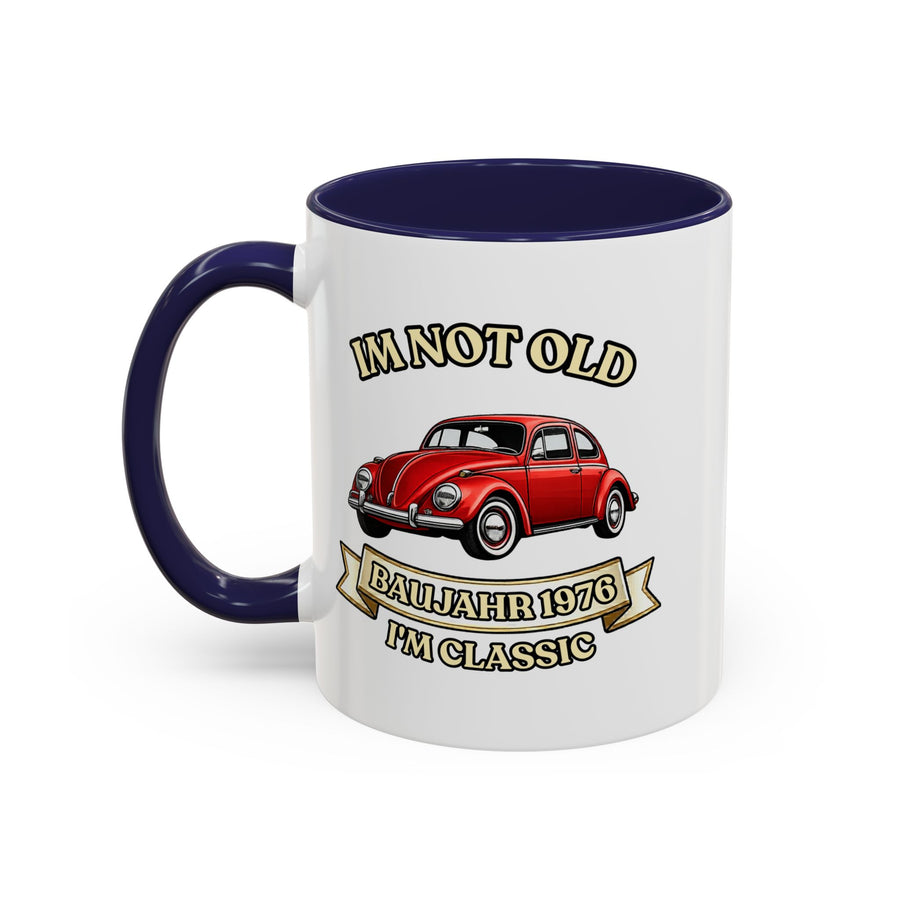 Mug Année 1976 - I'm Not Old I'm Classic - Coccinelle Rouge Vintage - Cadeau 50 ans