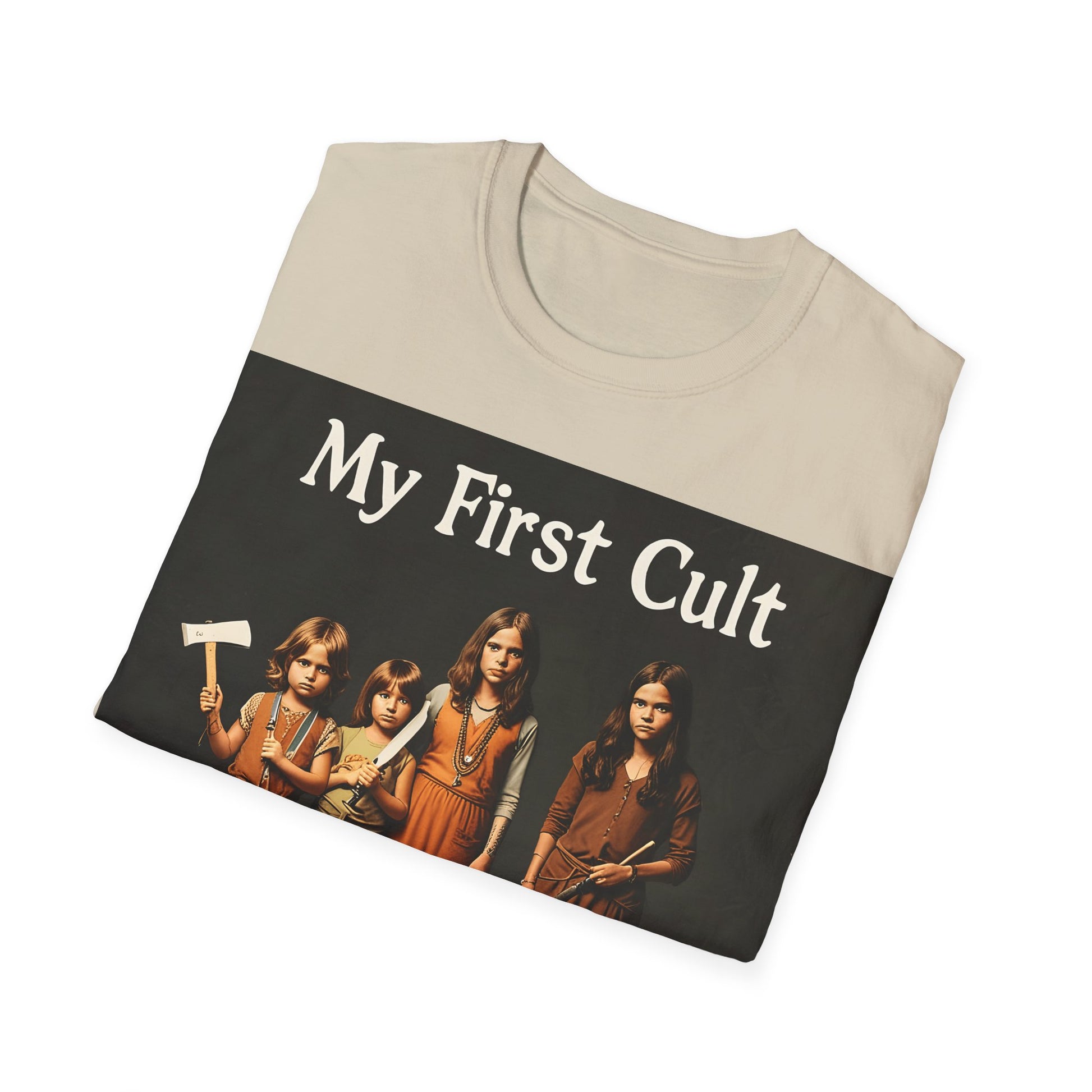 Cult Statement Tee - My First Cult T-Shirt – Freches Satire-Design für mutige Statements | True Insights
