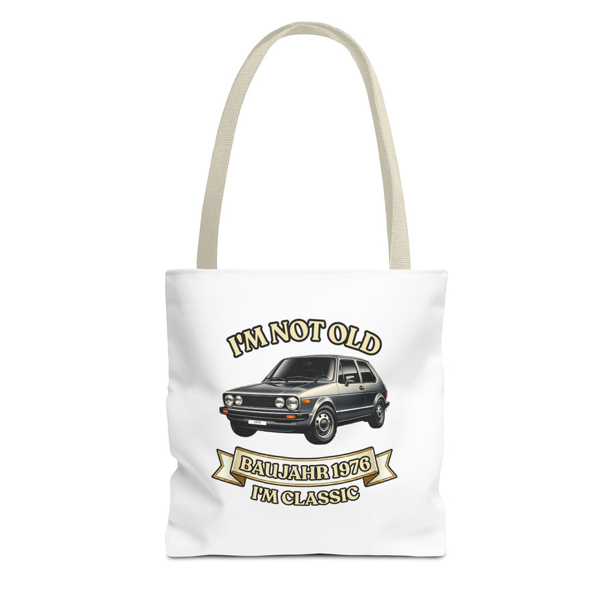 Born in 1976 Tote Bag – 50th Birthday Gift | Classic Car