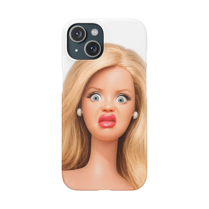 Lustige Handyhülle mit schockiertem Puppen-Gesicht – Meme Handy Case für Humor-Fans & witzige Geschenkidee