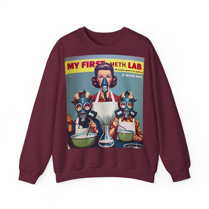 Sweatshirt – My First Meth Lab Sweatshirt | Lustiger Retro Pullover mit Satire-Print | Geschenk für Breaking Bad Fans & Dark Humor Lover | True Insights Design mit Humor