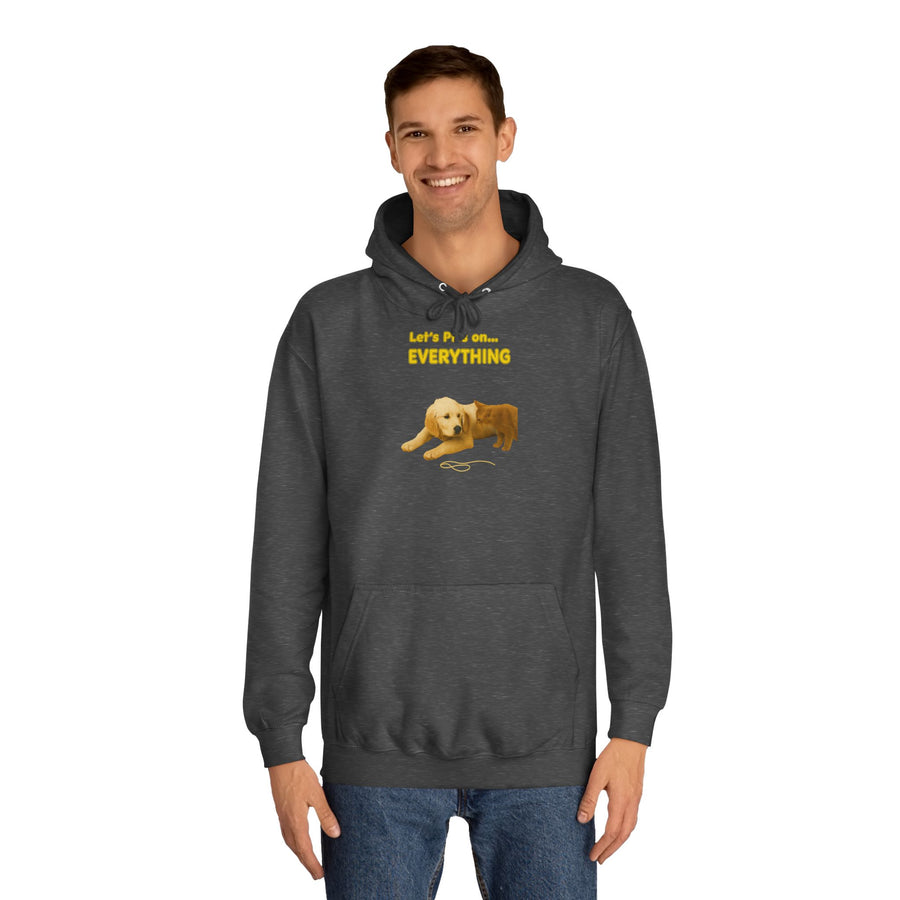 True Insights Let's Piss on Everything Hoodie – Satirisches Motiv mit Hund und Katze